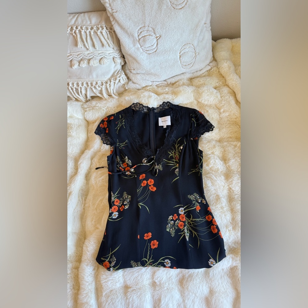 Reformation Tiffie Dress In Floral, brand new without tags, never worn, no flaws - Picture 16 of 16